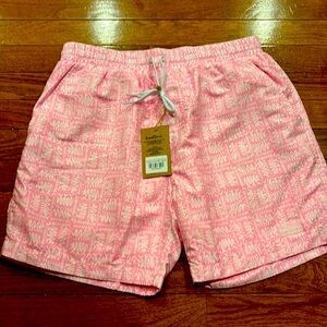 NWT Men’s Kulani Kinis Swim Trunks Strawberry Milkshake Medium
